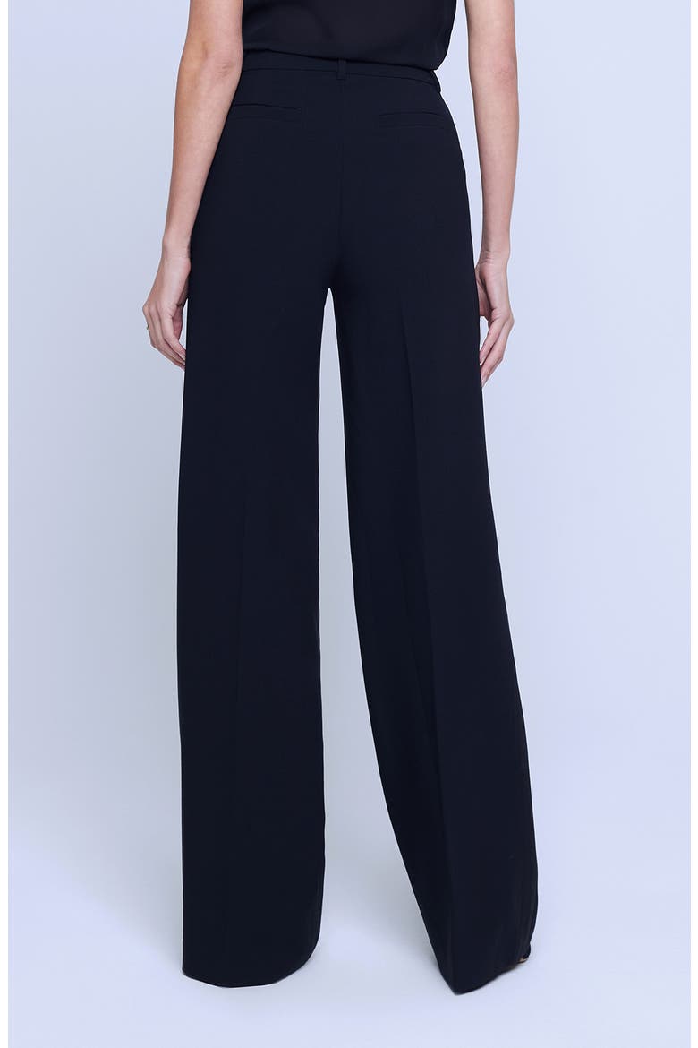 Livvy High Rise Tux Trousers, Alternate, color, BLACK