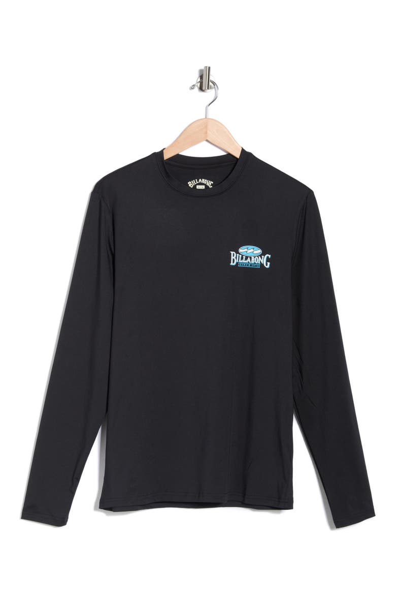 Coastal Home Long Sleeve Rashguard, Alternate, color, BLACK