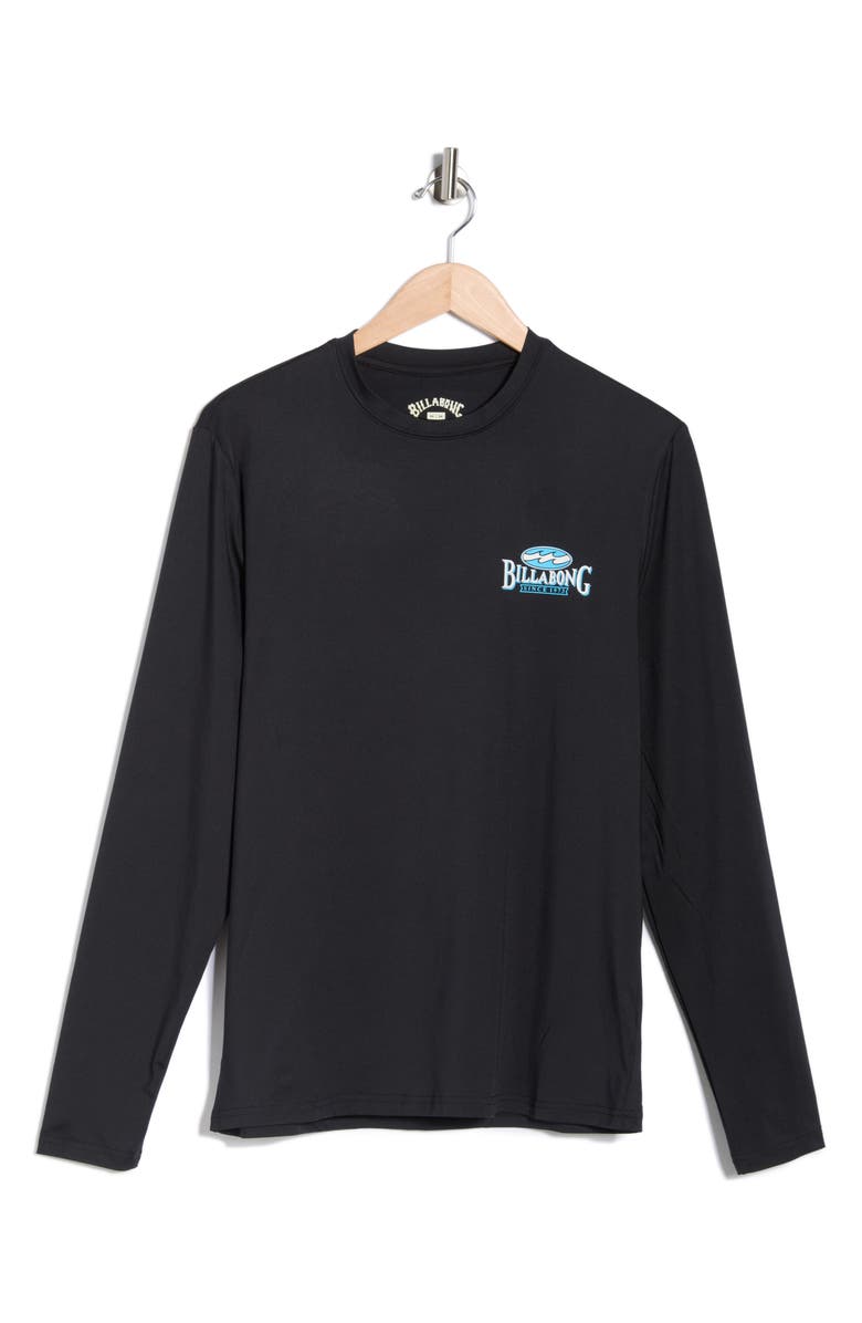 Billabong Coastal Home Long Sleeve Rashguard, Alternate, color, Black
