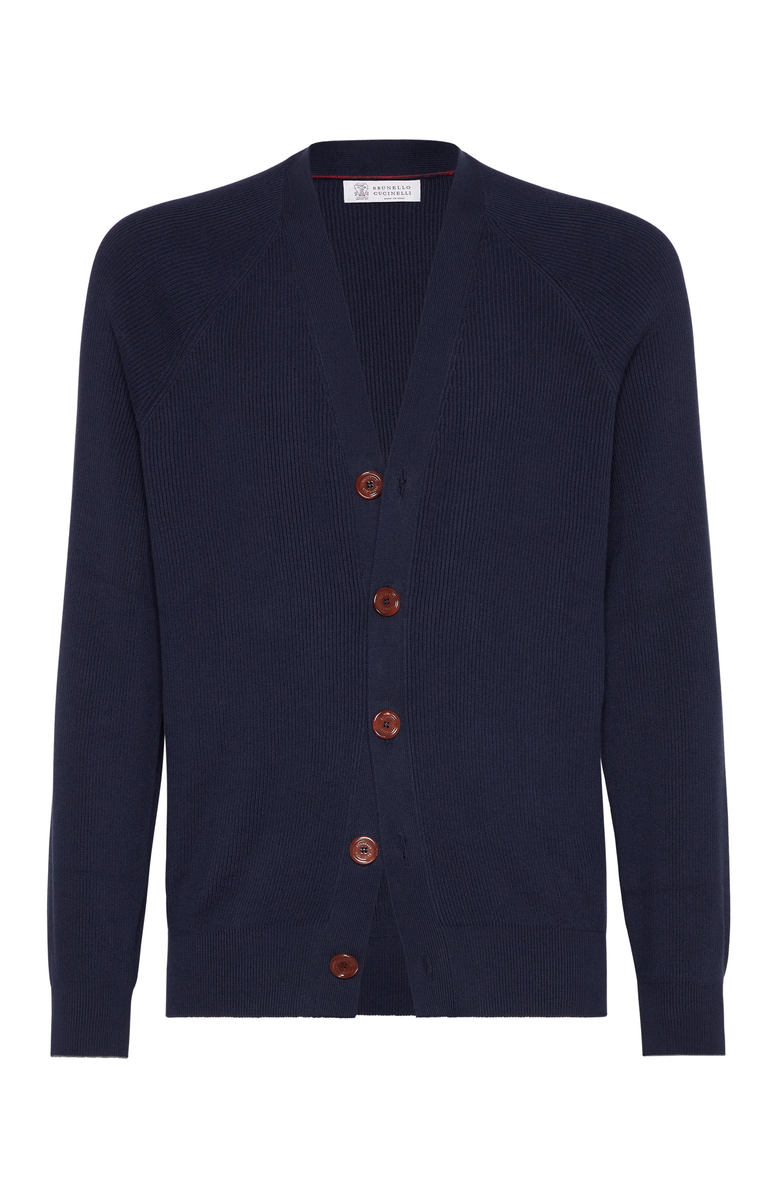 Brunello Cucinelli English Rib knit cardigan, Main, color,