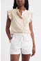 selected Tan-White Penny Stripe