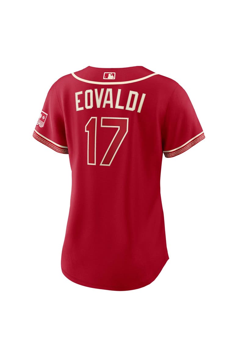 Women's Nike Nathan Eovaldi Red Texas Rangers 2026 City Connect Stadium Jersey, Alternate, color, Red
