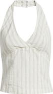 BDG Urban Outfitters Quinn Stripe Linen Halter Top