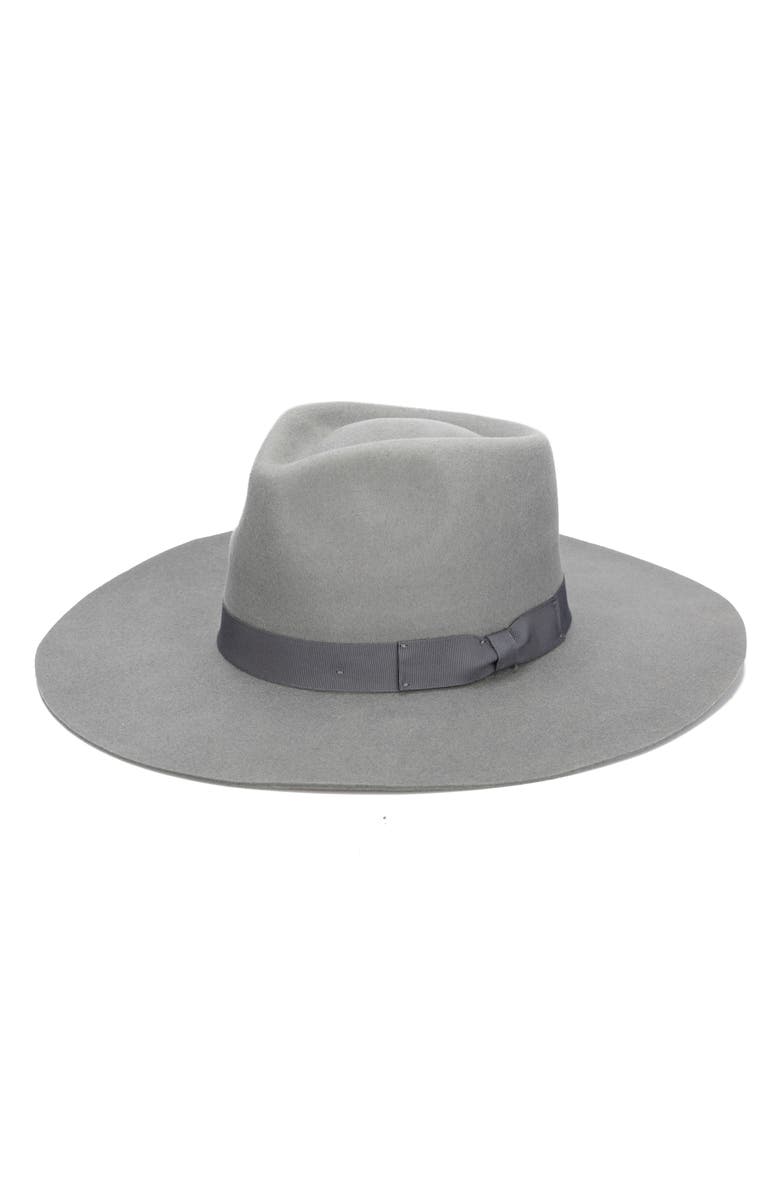 San Diego Hat Julian Felted Wool Fedora, Main, color, Grey