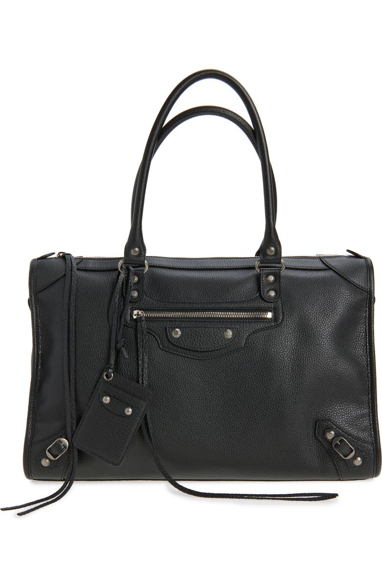 Balenciaga Le City Business Duffle Bag, Main, color, 1000 Black