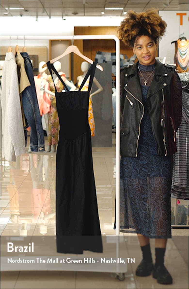 Tie Back Square Neck Sundress, sales video thumbnail