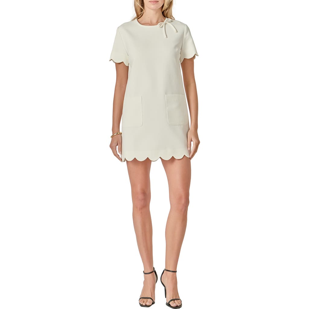 English Factory Scallop Minidress In White