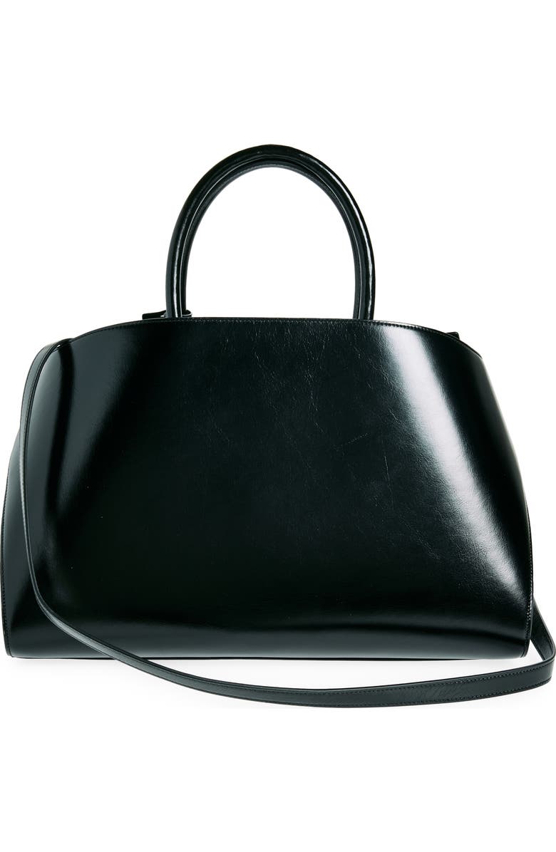 FERRAGAMO Medium Hug Zip Pocket Satchel Bag, Alternate, color, Nero