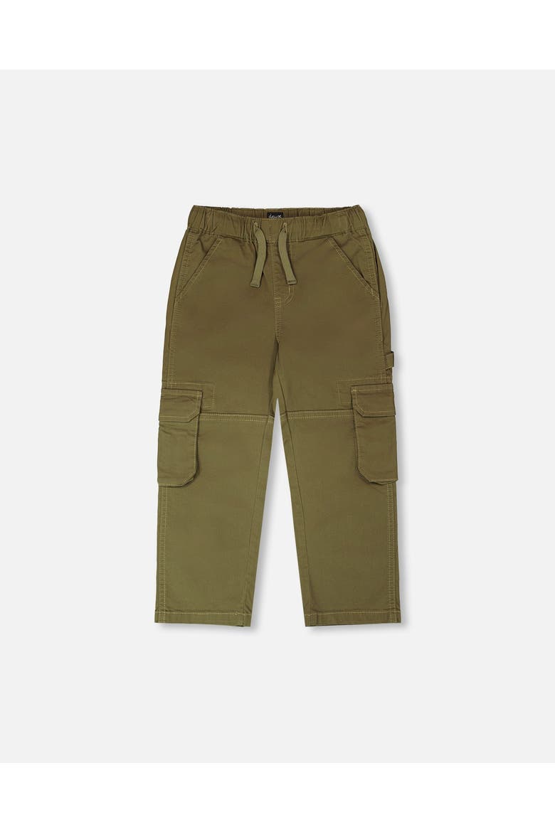 Stretch Twill Carpenter Pants, Main, color, Dark Khaki Green