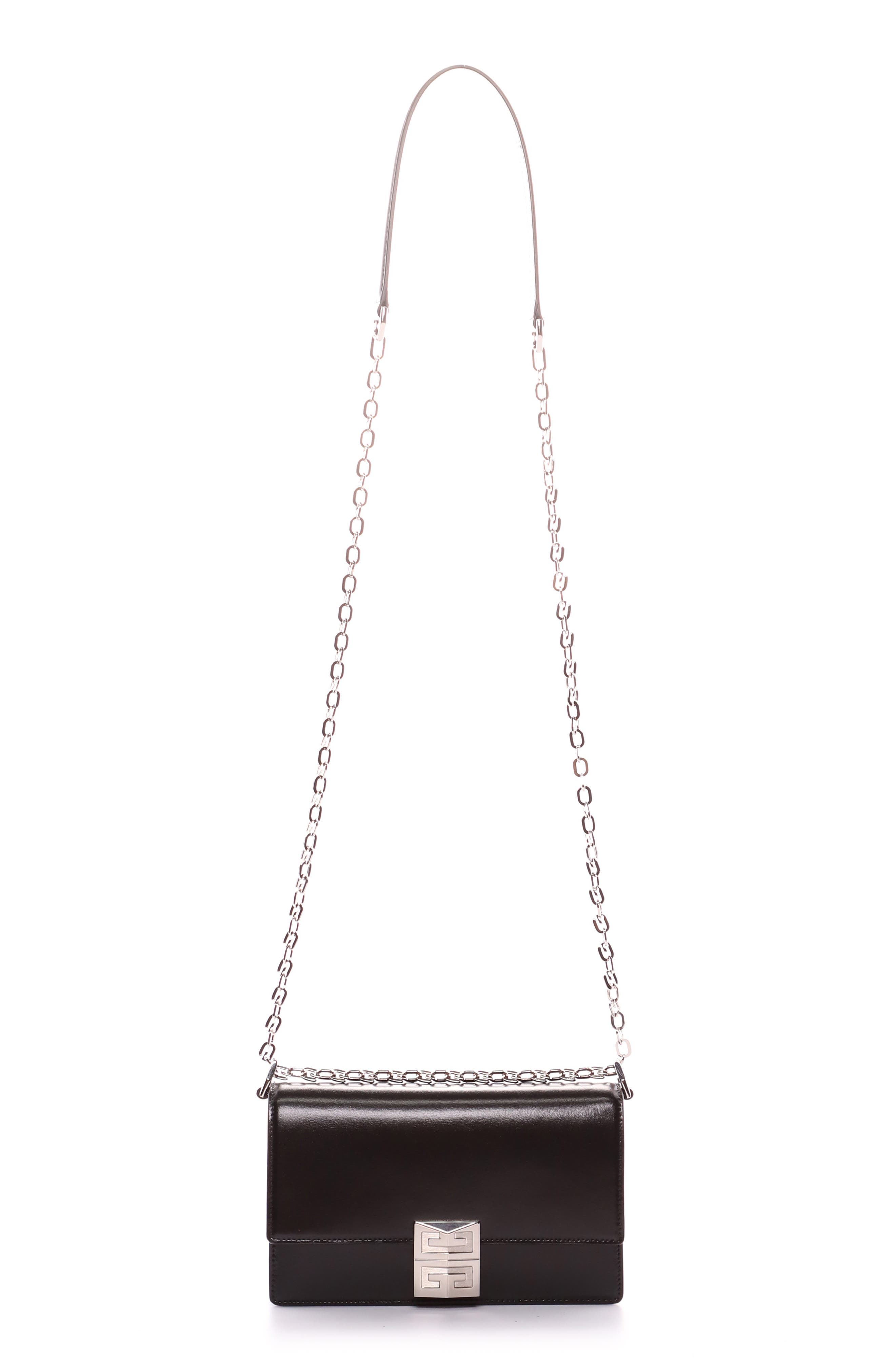 Givenchy Mini 4G Leather Shoulder Bag, Main, color, 