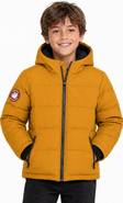 CANADA WEATHER GEAR Boys' Fleece Lined Hooded Bubble Puffer Jacket