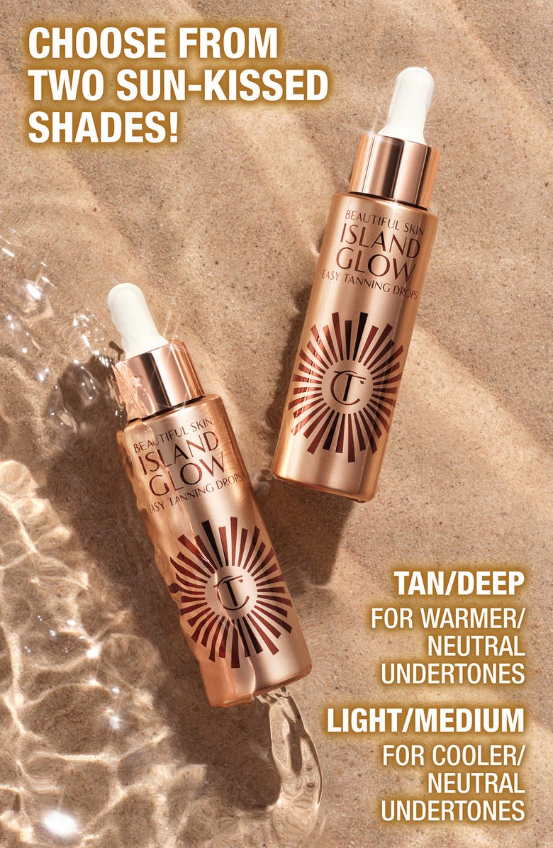 Charlotte Tilbury Beautiful Skin Island Glow Easy Tanning Drops, Alternate, color, Tan/ Deep