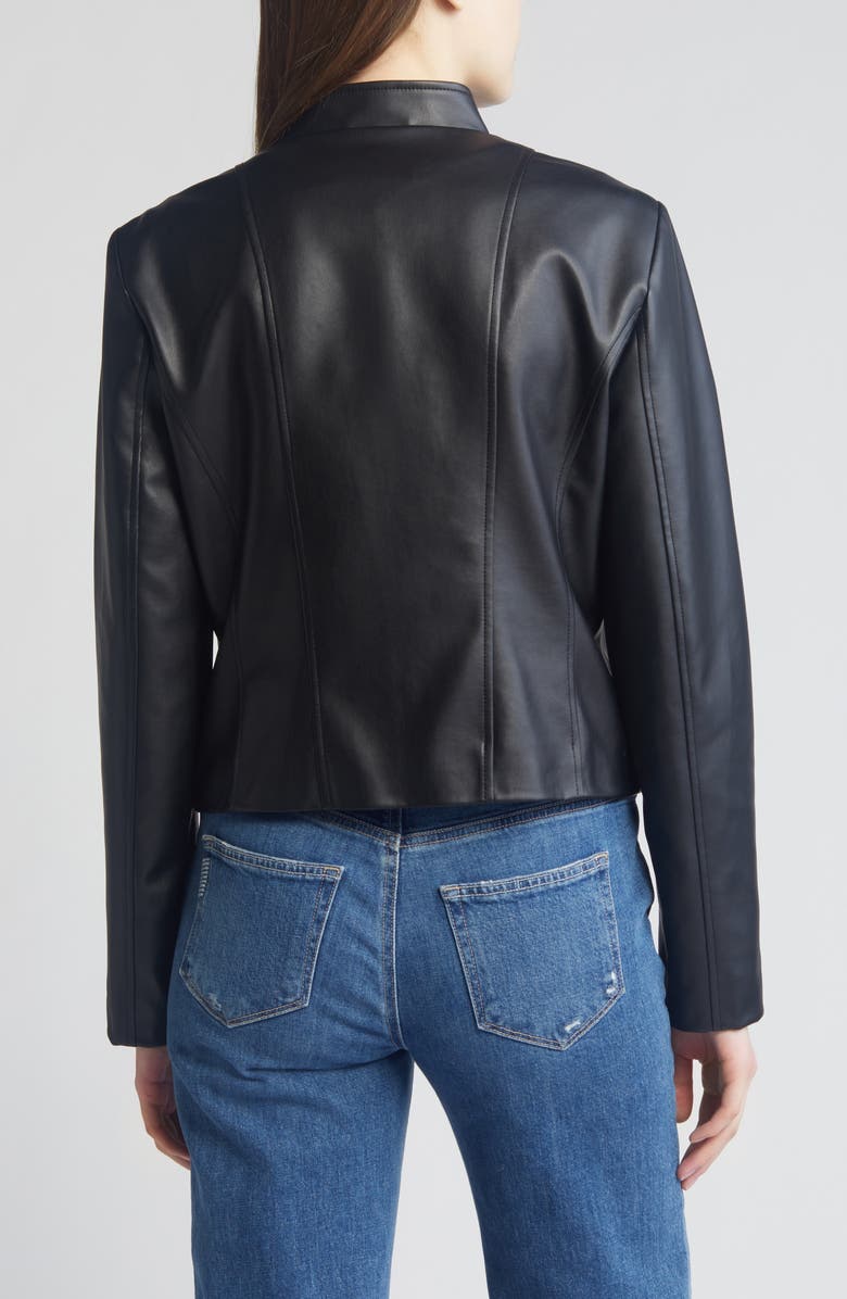 Via Spiga Faux Leather Jacket, Alternate, color,