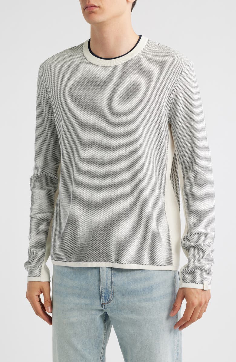 rag & bone Norton Crewneck Sweater, Main, color, Chalk
