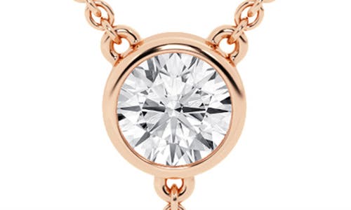Everyday By Hautecarat Mixed Shape Diamond Lariat Y-necklace In 14k Rose Gold