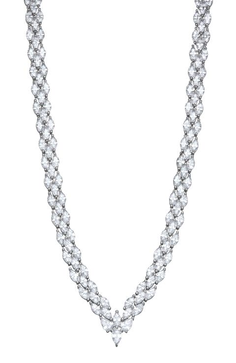 Marquise Cubic Zirconia Necklace