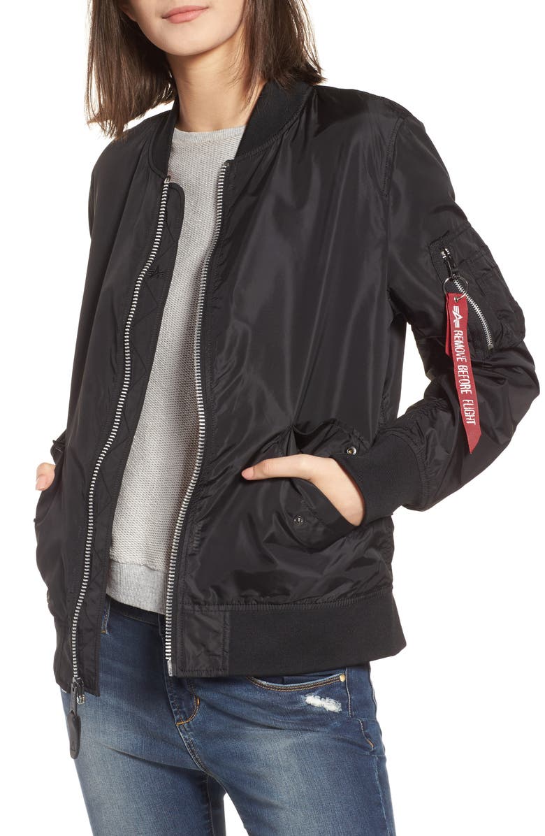 Alpha Industries L-2B Scout Water Resistant Flight Jacket, Main, color,
