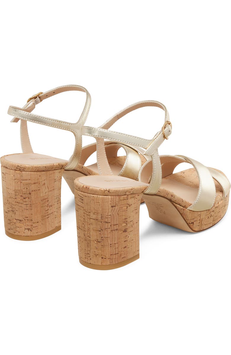 Stuart Weitzman Dayna Ankle Strap Platform Sandal, Alternate, color,