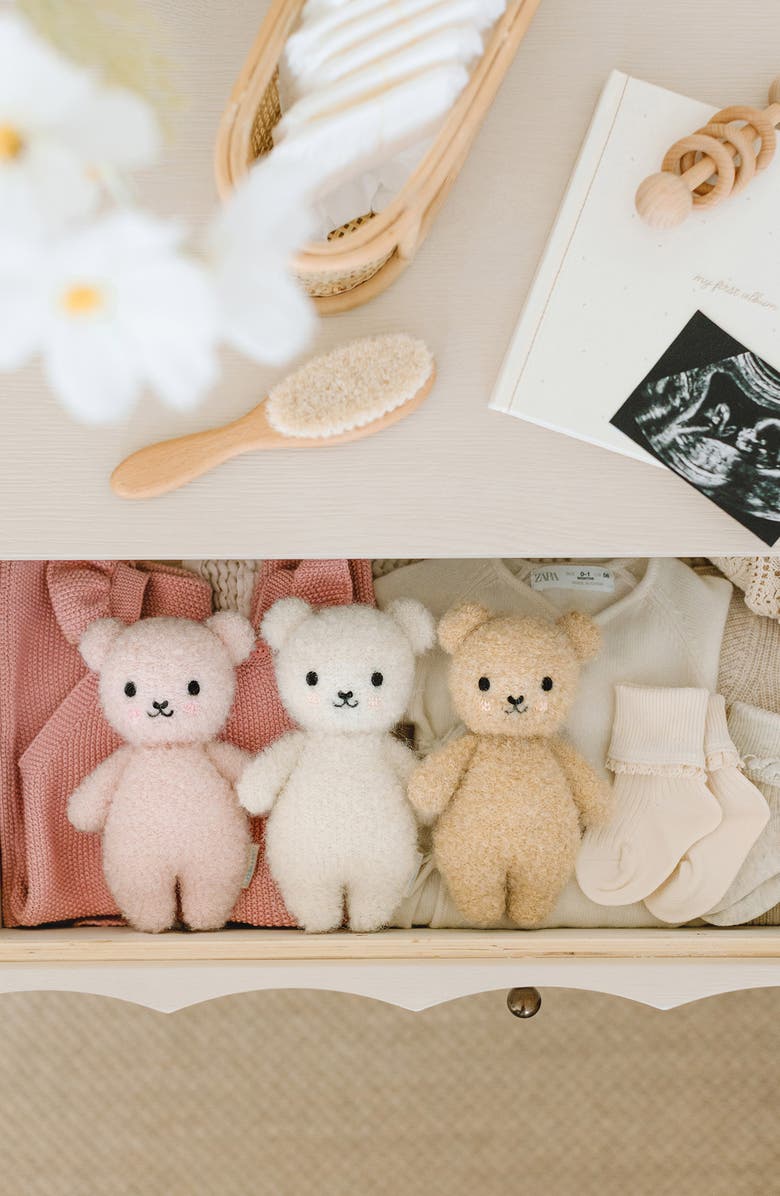 cuddle+kind Bouclé Bear Stuffed Animal, Alternate, color, Ivory