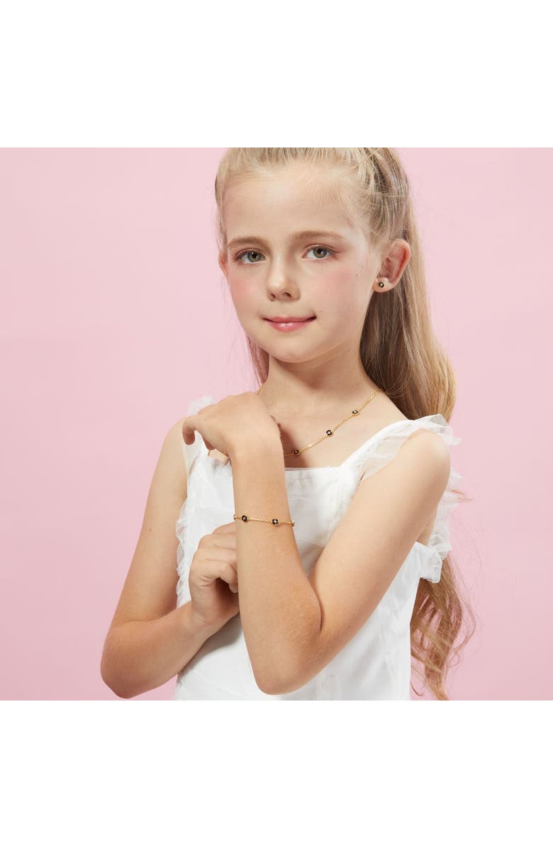 Anna Zuckerman Petit Bubble Bracelet, Alternate, color, Black/Yellow Gold