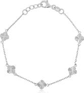 The Lovery Fine Jewelry Mini Fluted Clover Bracelet