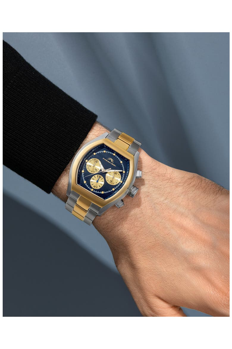 Roman Chronograph Two-Tone Bracelet Watch, 42mm, Alternate, color, TWO-TONE