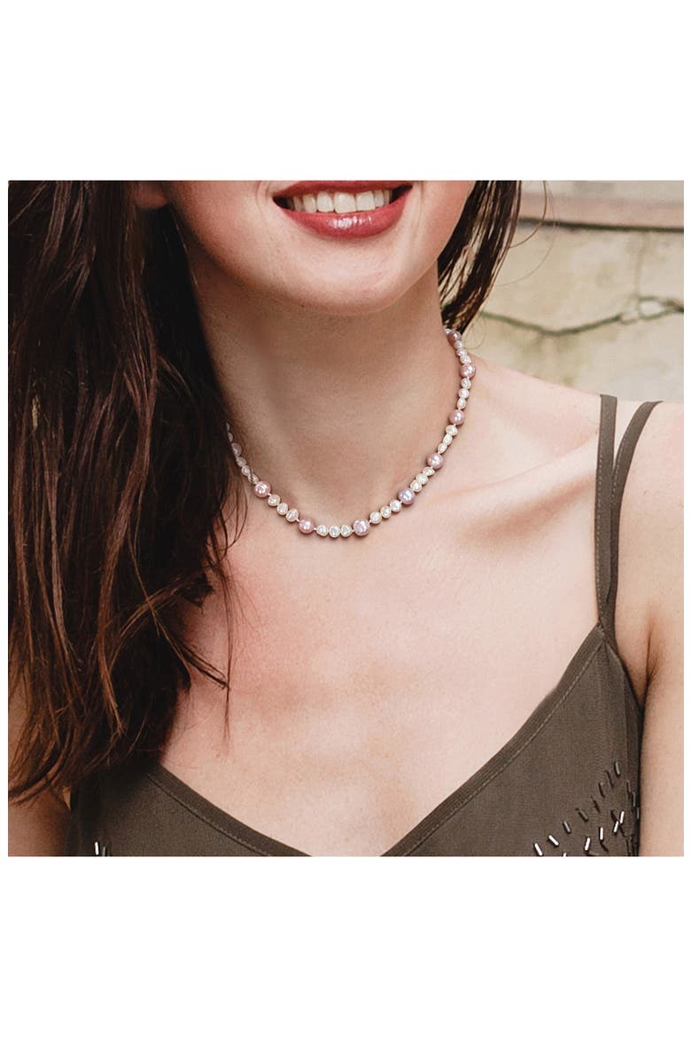 7.5–8mm Multicolor Cultured Freshwater Pearl Necklace, Alternate, color, MULTICOLOR