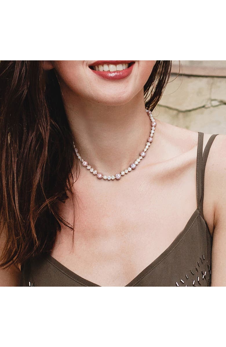 DELMAR 7.5–8mm Multicolor Cultured Freshwater Pearl Necklace, Alternate, color, Multicolor