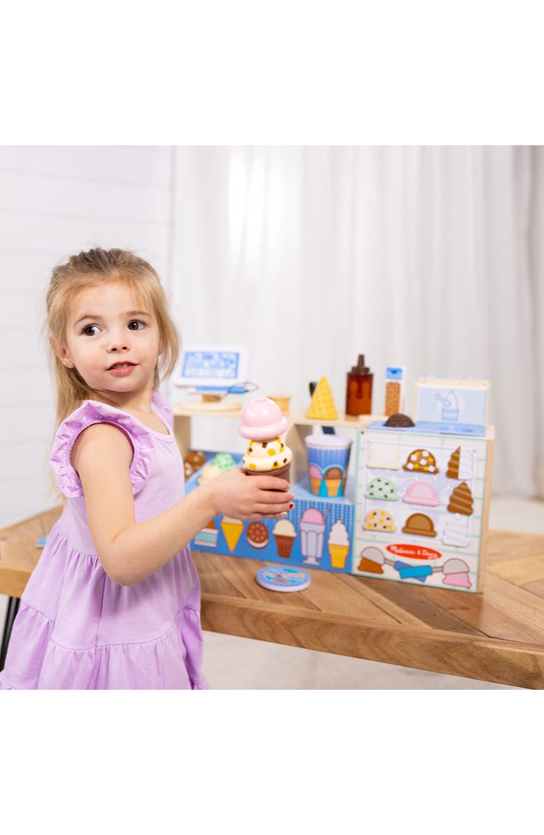 Melissa & Doug Cool Scoops Ice Cream Creamery Playset, Alternate, color, 