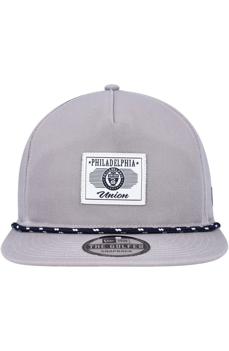 New Era Men's New Era Gray Philadelphia Union Patch Golfer Adjustable Hat, Alternate, color, Gray