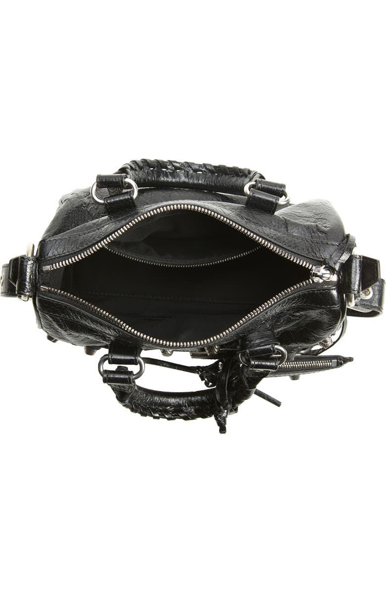 Balenciaga Mini Le Cagole Leather Shoulder Bag, Alternate, color,