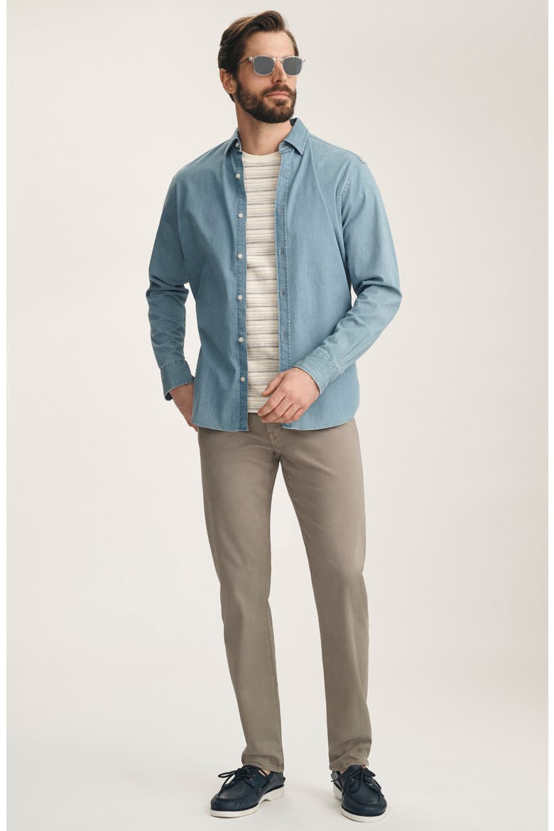 Courage Straight Leg Stretch Twill Pants, Alternate, color, WOOD TWILL