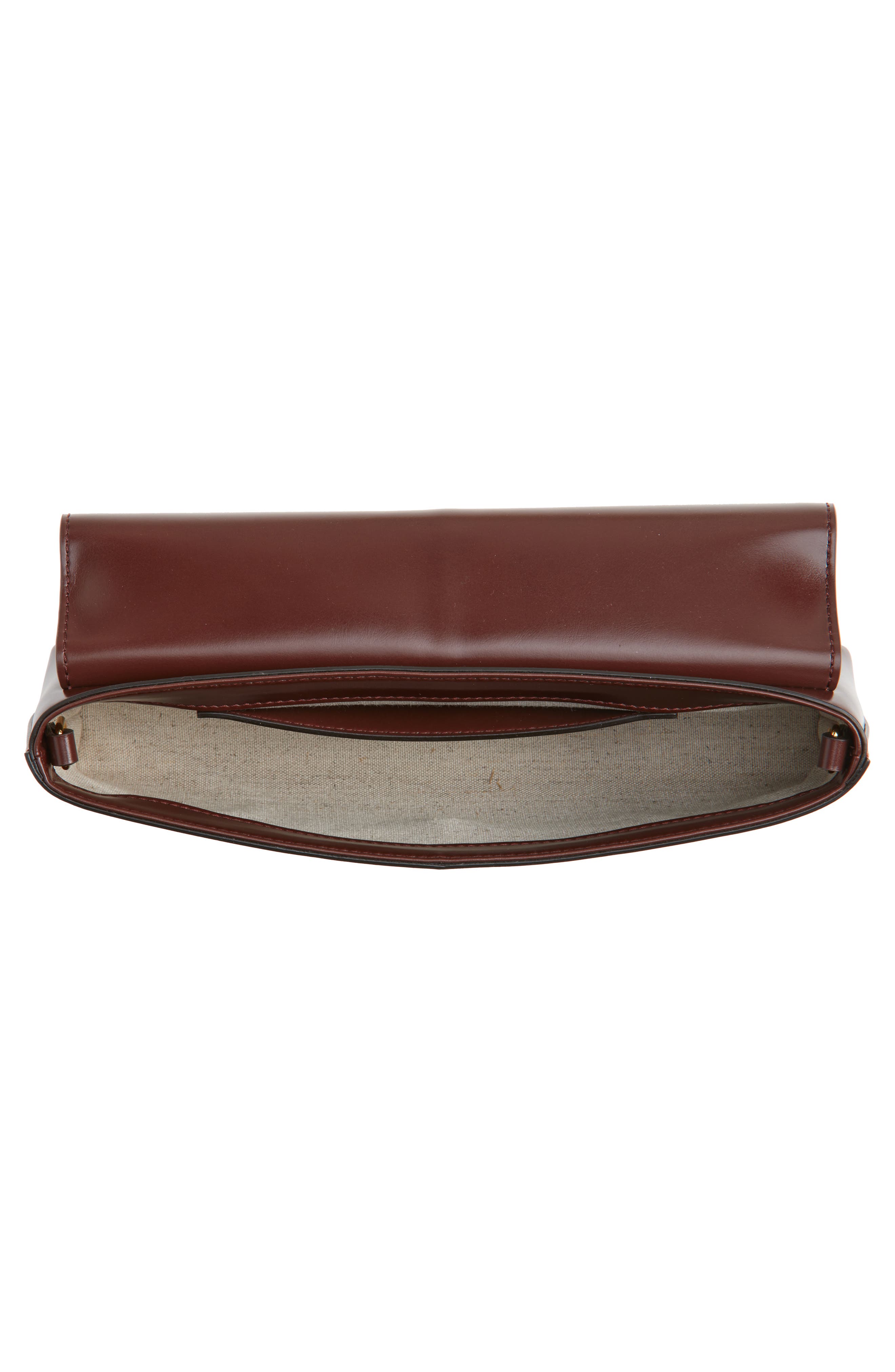 Stella McCartney Ryder Pochette, Alternate, color, Mahogany