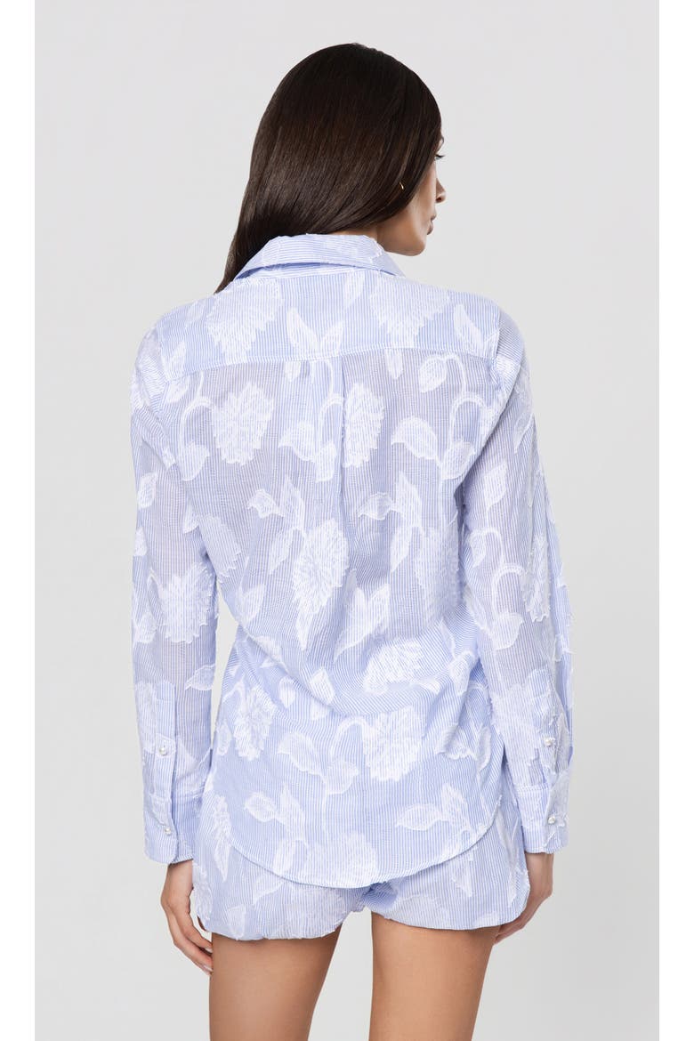 Malinda Floral Stripe Shirt, Alternate, color, Light Blue/White