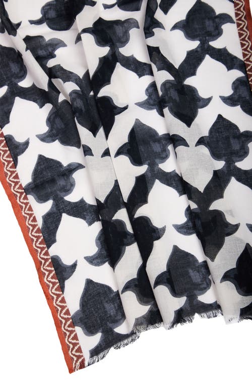 Saachi Geometric Print Scarf In Multi