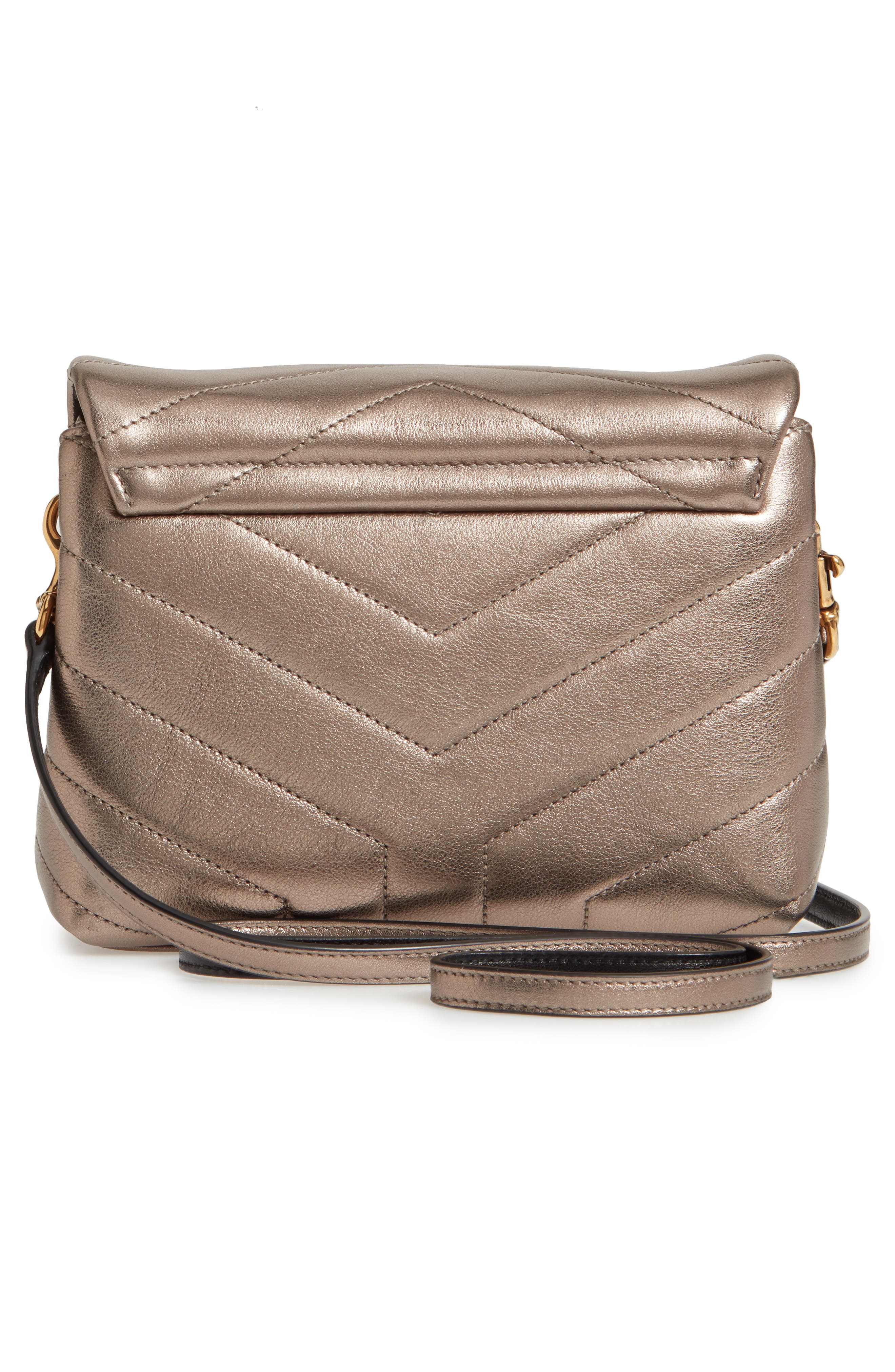 Saint Laurent Toy Loulou Matelassé Leather Crossbody Bag, Alternate, color, 