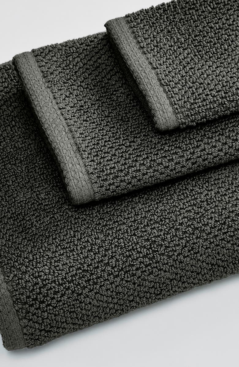 Woven & Weft Cotton 2-Pack Oversized Bath Sheet Set, Alternate, color, Midnight