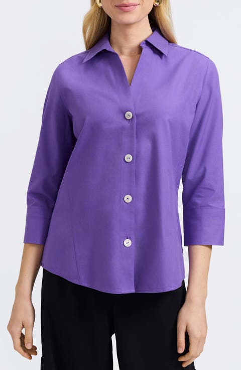 Paityn Non-Iron Cotton Shirt (Regular & Petite)