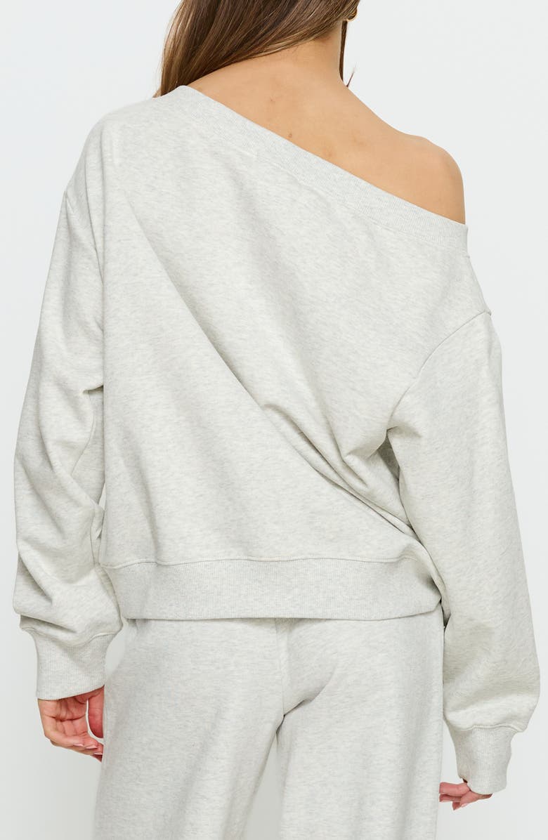 Princess Polly Wellness One-Shoulder Sweatshirt, Alternate, color,