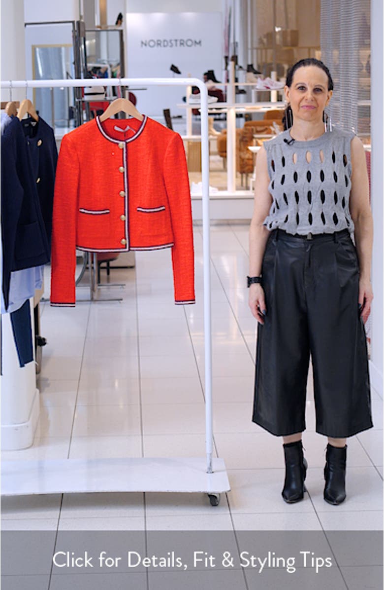 Avalon Shrunken Tweed Jacket, sales video thumbnail