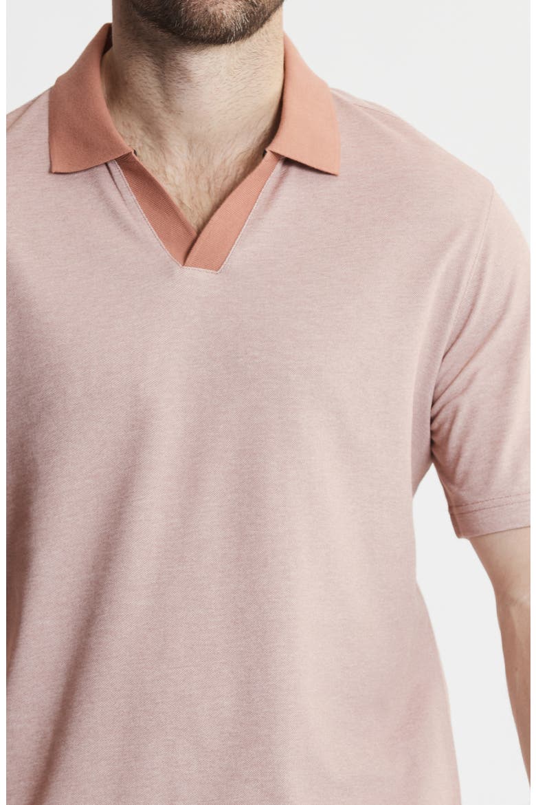 South Hampton Johnny Collar Polo, Alternate, color, LIGHT RED