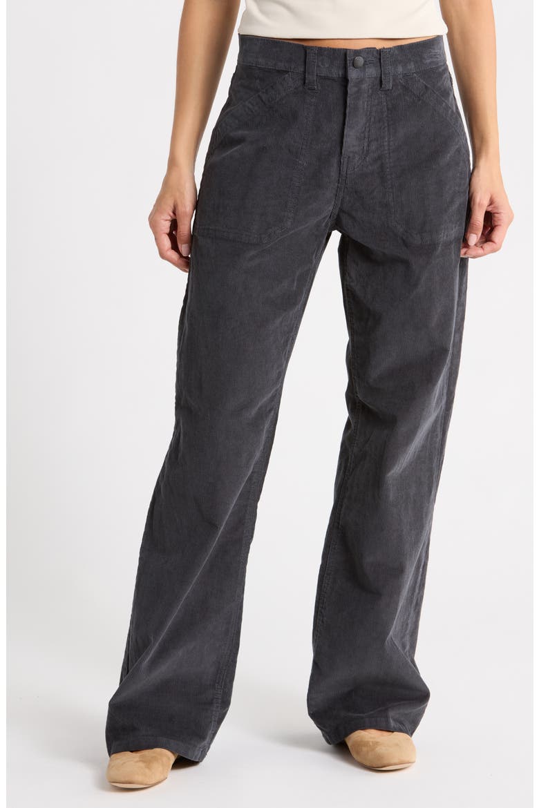 Marcie High Waist Wide Leg Corduroy Pants, Main, color, ABYSS NAVY