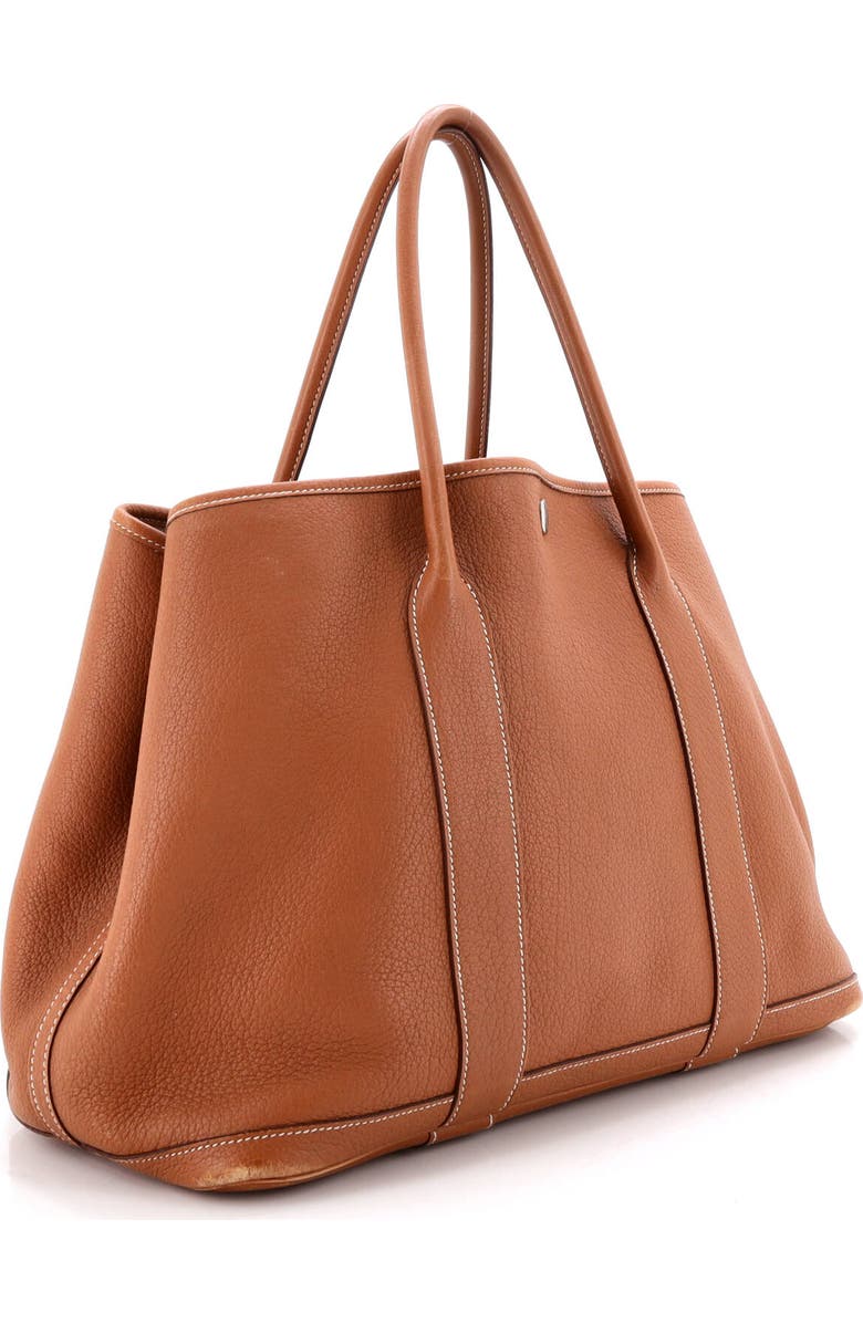 Pre-Owned Hermes Garden Party Tote Leather 36, Alternate, color, Gold