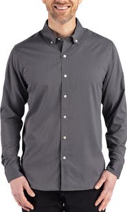 Cutter & Buck Skyline Epic Confidence Check Stretch Button-Down Shirt