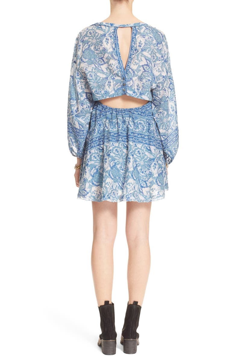 Free People 'Silver Sun' Blouson Minidress, Alternate, color, 