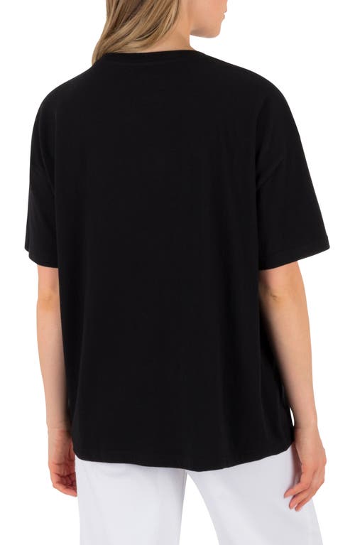 Hurley Medley Cotton Graphic T-shirt In Black