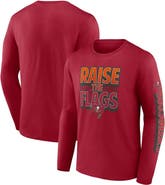 FANATICS Men's Fanatics Branded Red Tampa Bay Buccaneers Hometown Collection Sweep Long Sleeve T-Shirt