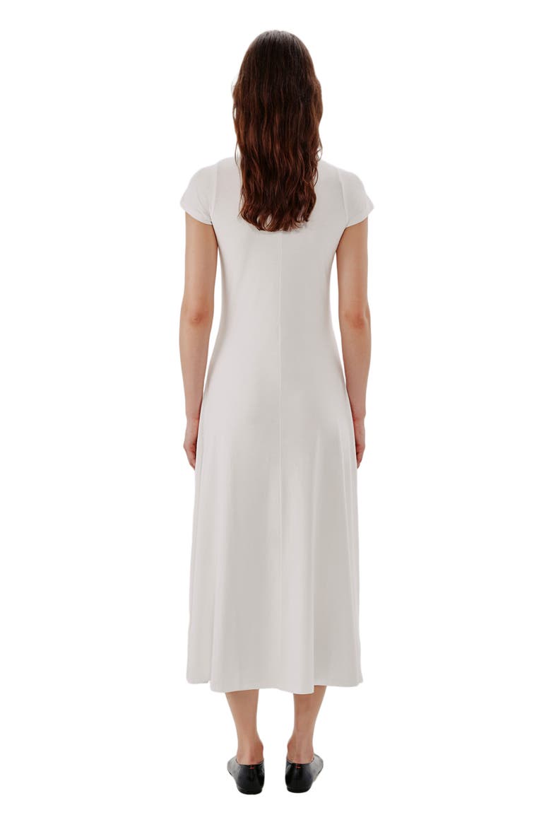FITTED TEE DRESS, Alternate, color, WHITE