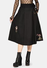 Disturbia Faela Fairy Embroidered Midi Skirt