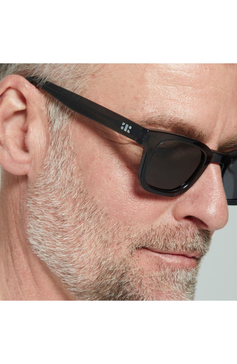French Kiwis Eyewear Émile Sunglasses, Alternate, color, Black